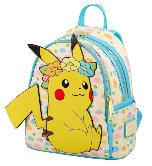 Mini Mochila Pikachu Floral