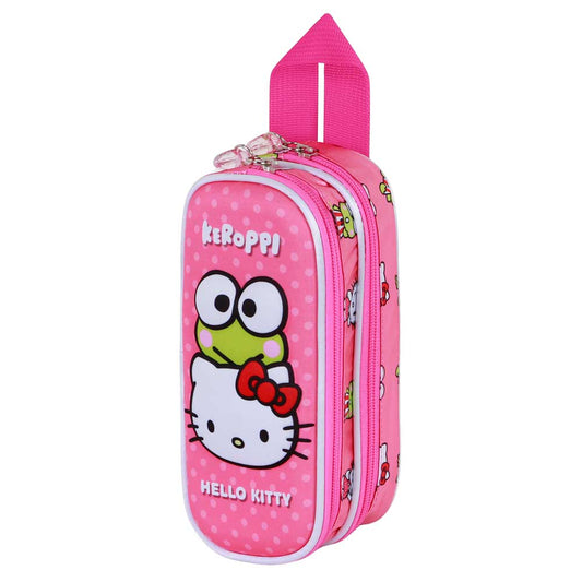 Hello Kitty Rosa Estuche Portatodo Doble 3D Hello Kitty Funny