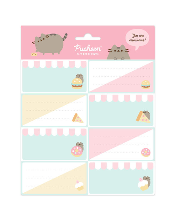 ETIQUETAS ADHESIVAS PUSHEEN FOODIE COLLECTION