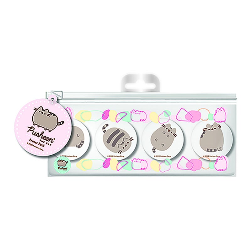 Pack x 4 gomas de borrar Pusheen