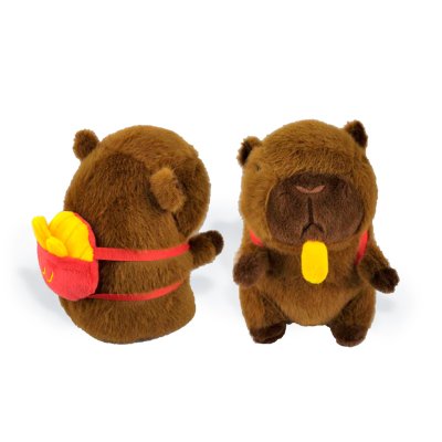Peluche Capibara 20cm - mochila roja