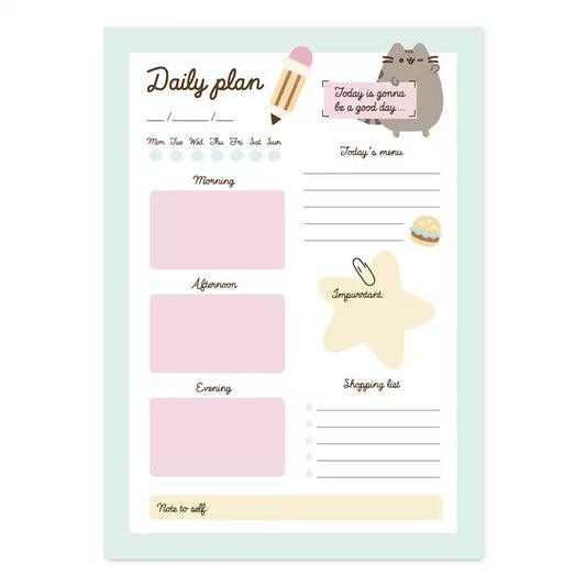 BLOC PLANIFICADOR DIARIO A5 PUSHEEN FOODIE COLLECTION