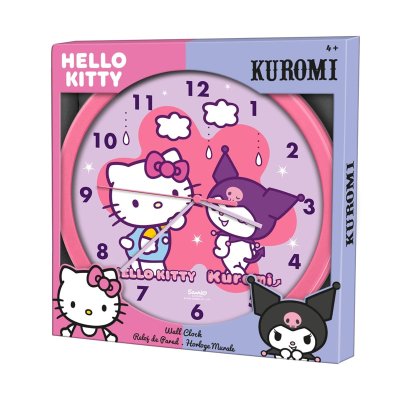 Reloj de pared Kuromi Hello Kitty