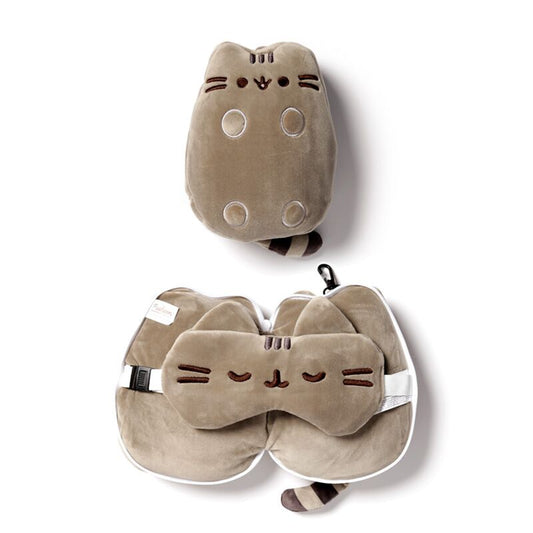 Almohada de Viaje con Antifaz Relaxeazzz Gato Pusheen