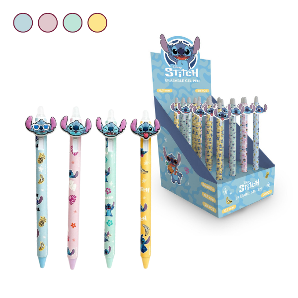 BOLÍGRAFO DE GEL BORRABLE DISNEY STITCH TROPICAL