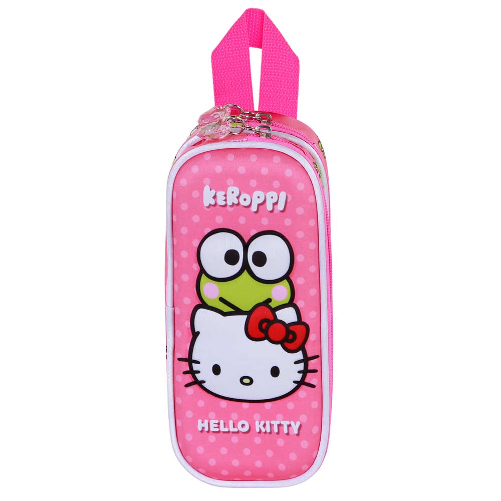 Hello Kitty Rosa Estuche Portatodo Doble 3D Hello Kitty Funny