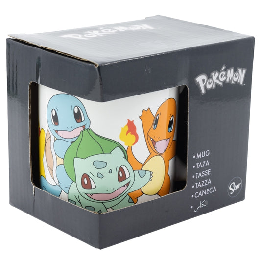 TAZA CERAMICA 325 ML EN CAJA DE REGALO POKEMON 4 DANCERS DNLS
