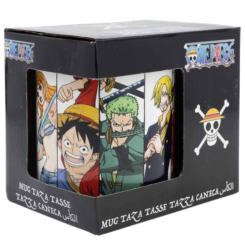 TAZA CERAMICA 325 ML EN CAJA REGALO ONE PIECE CREW BATTLE YA
